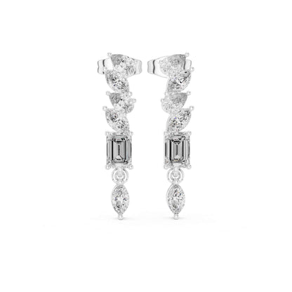 Linear Radiance Lab Grown Diamond Drop & Dangle Earrings