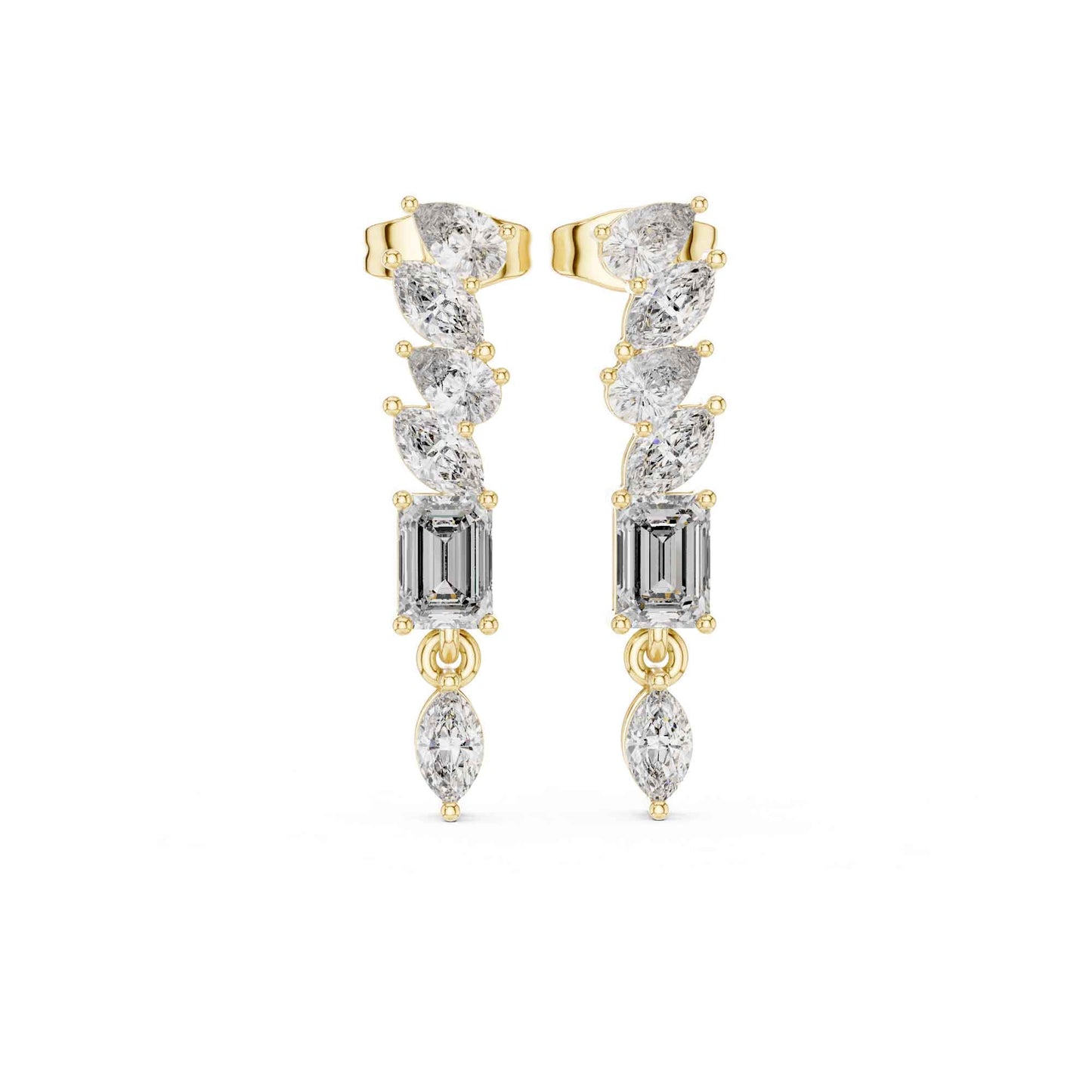 Linear Radiance Lab Grown Diamond Drop & Dangle Earrings