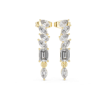 Linear Radiance Lab Grown Diamond Drop & Dangle Earrings