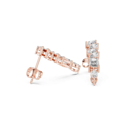 Linear Radiance Lab Grown Diamond Drop & Dangle Earrings