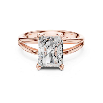 2 Carat radiant cut diamond engagement ring