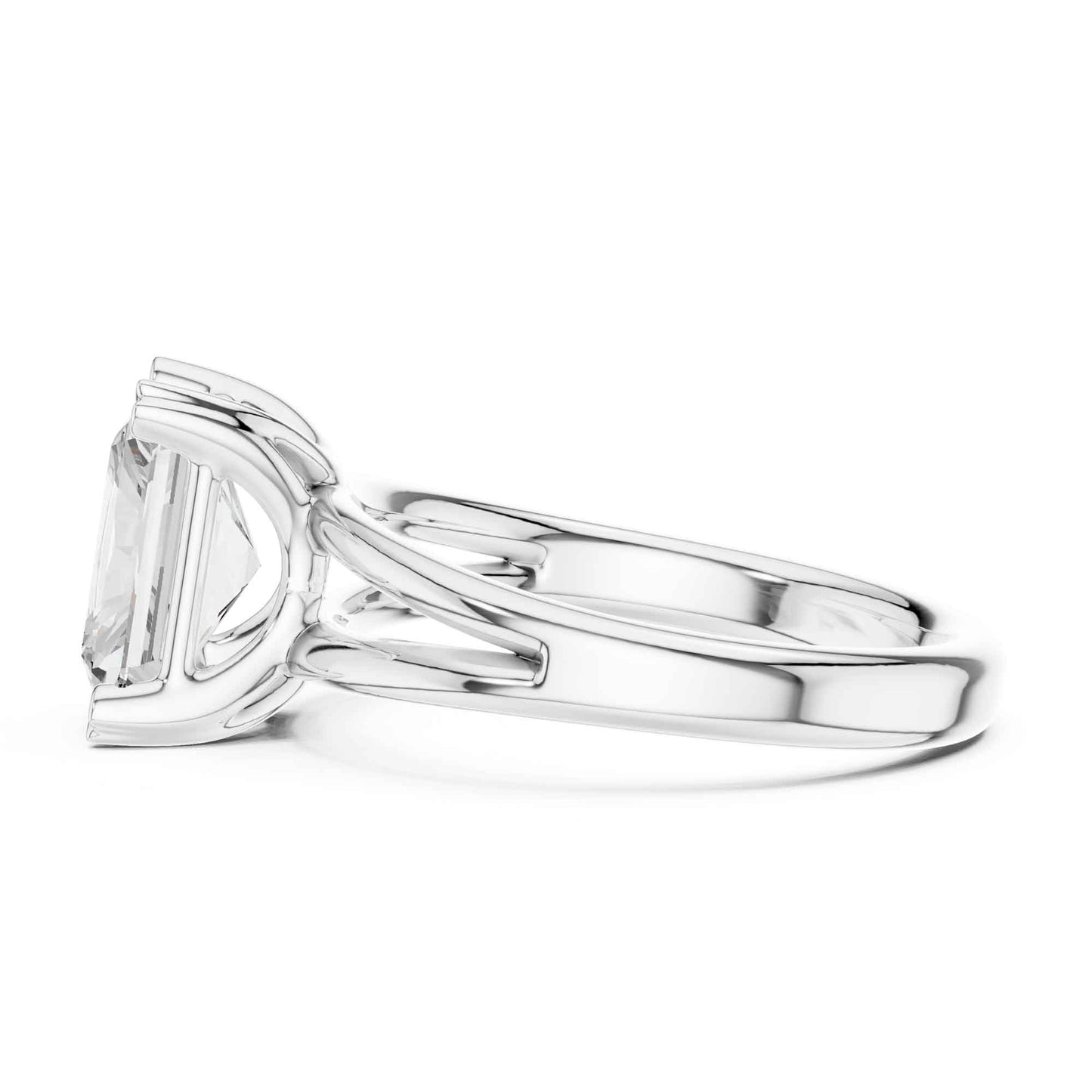 2 Carat radiant cut diamond engagement ring