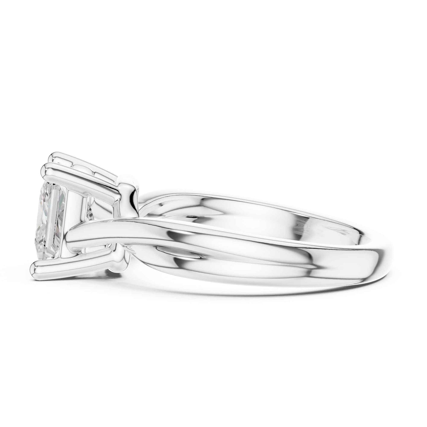 2 Carat Timeless Princess Cut Lab Grown Diamond Engagement Ring