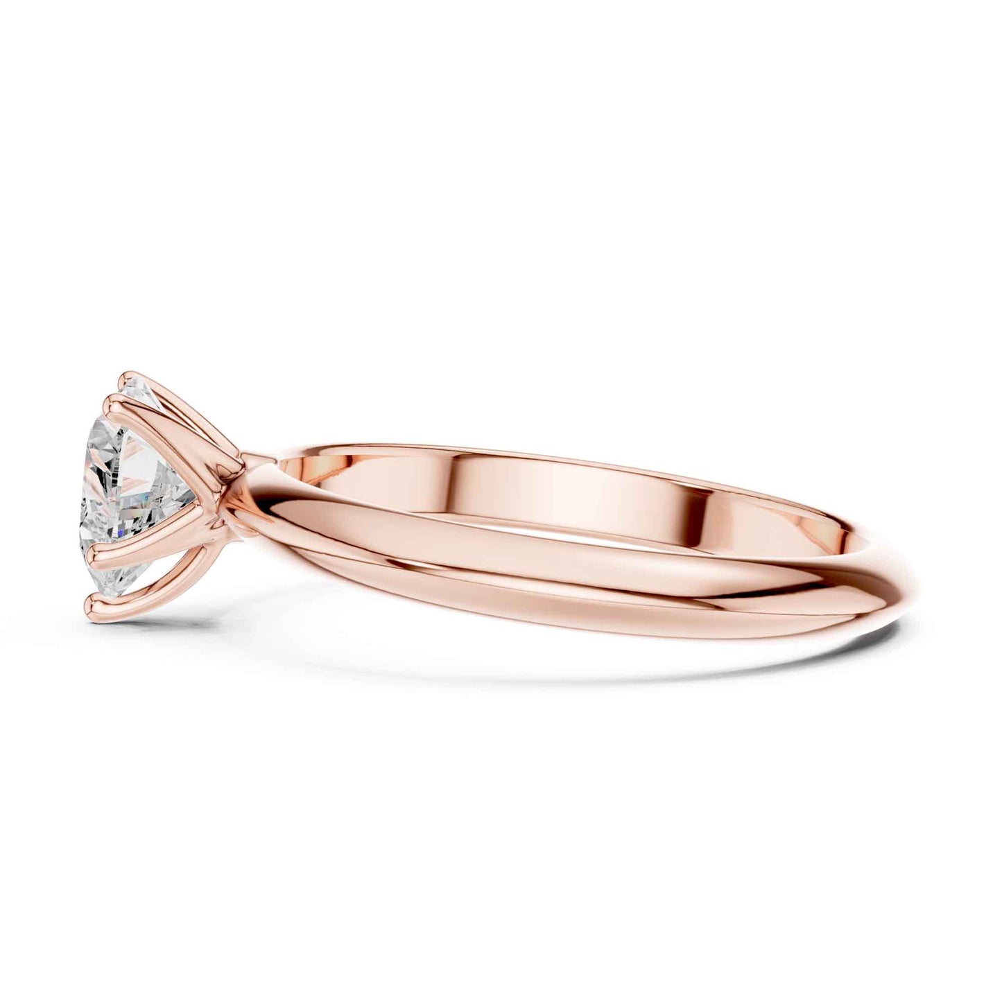 1 Carat Heart Shape Lab Grown Diamond Solitaire Engagement Ring