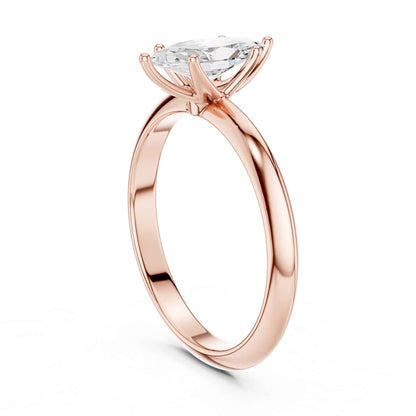 1 Carat Marquise Cut Lab Grown Diamond Solitaire Engagement Ring