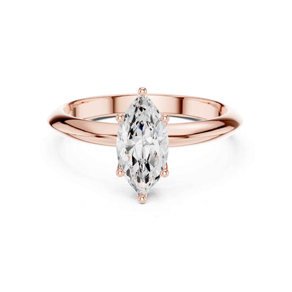 1 Carat Marquise Cut Lab Grown Diamond Solitaire Engagement Ring
