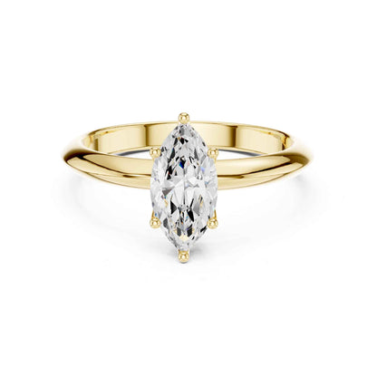 1 Carat Marquise Cut Lab Grown Diamond Solitaire Engagement Ring