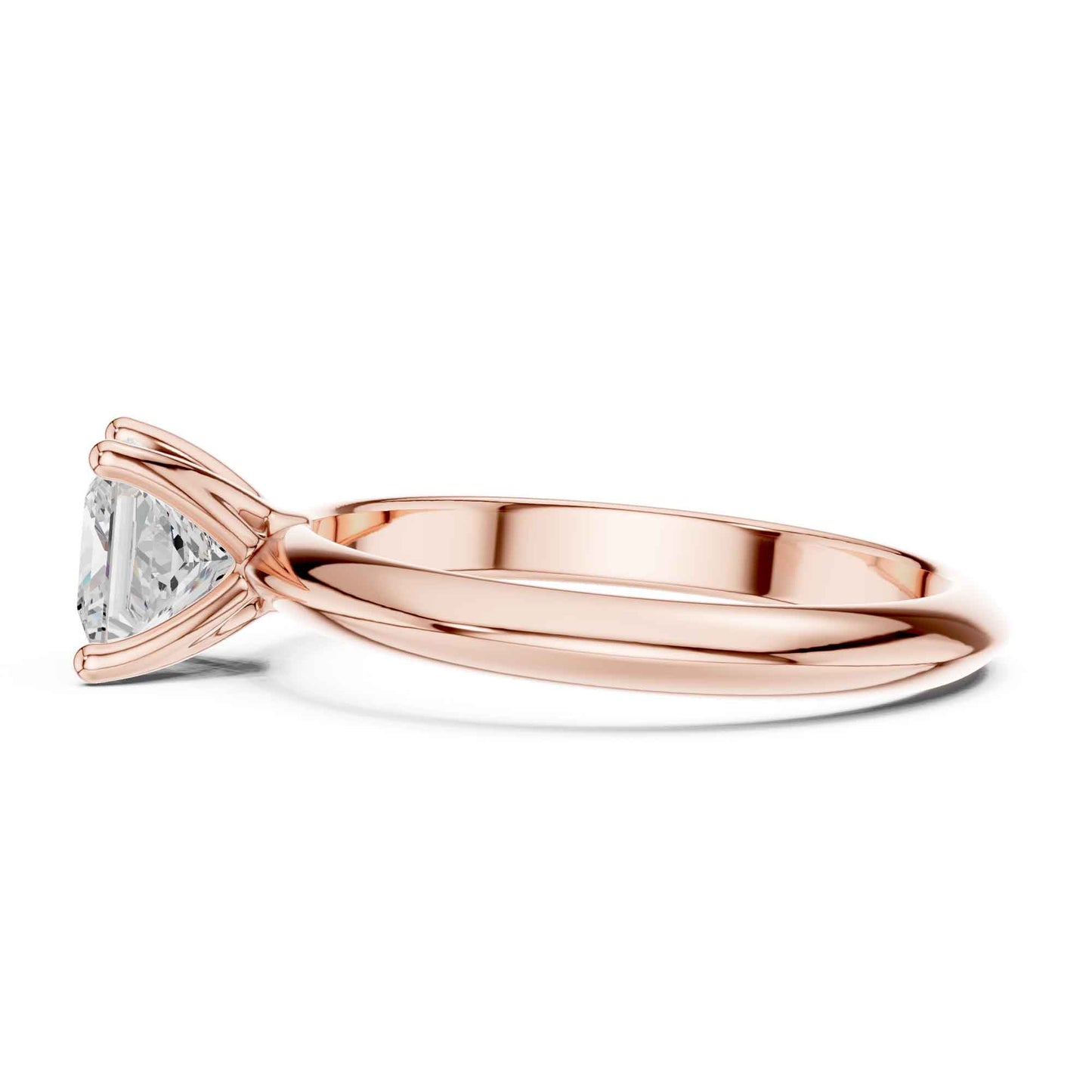 1 Carat Princess Cut Lab Grown Diamond Solitaire Engagement Ring