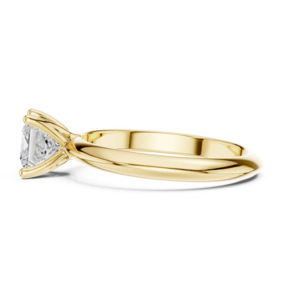 1 Carat Princess Cut Lab Grown Diamond Solitaire Engagement Ring