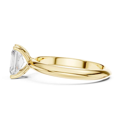 1 Carat Radiant Cut Lab Grown Diamond Solitaire Engagement Ring