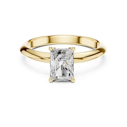 1 Carat Radiant Cut Lab Grown Diamond Solitaire Engagement Ring