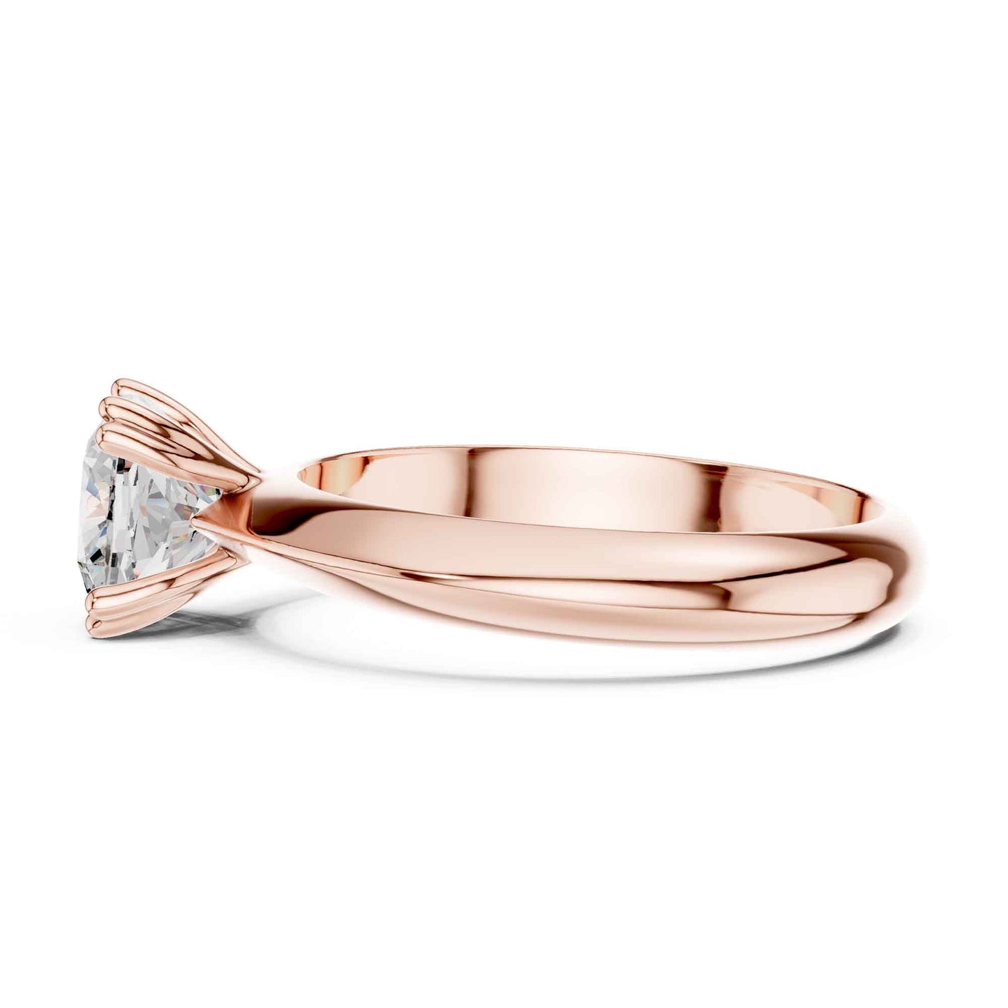 1.5 Carat Cushion Cut Lab Grown Diamond Solitaire Engagement Ring