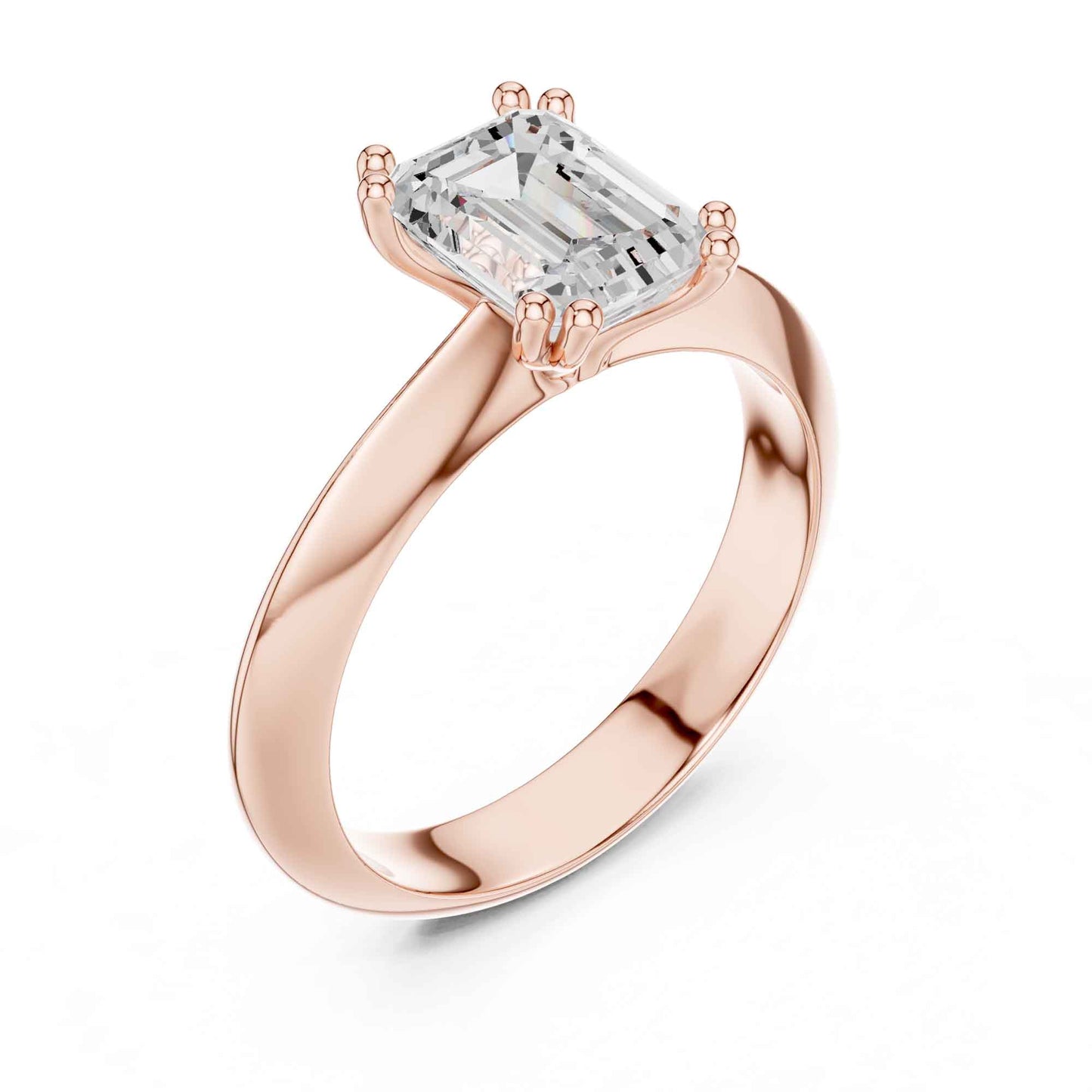 1.5 Carat Emerald-Cut Diamond Solitaire Engagement Ring