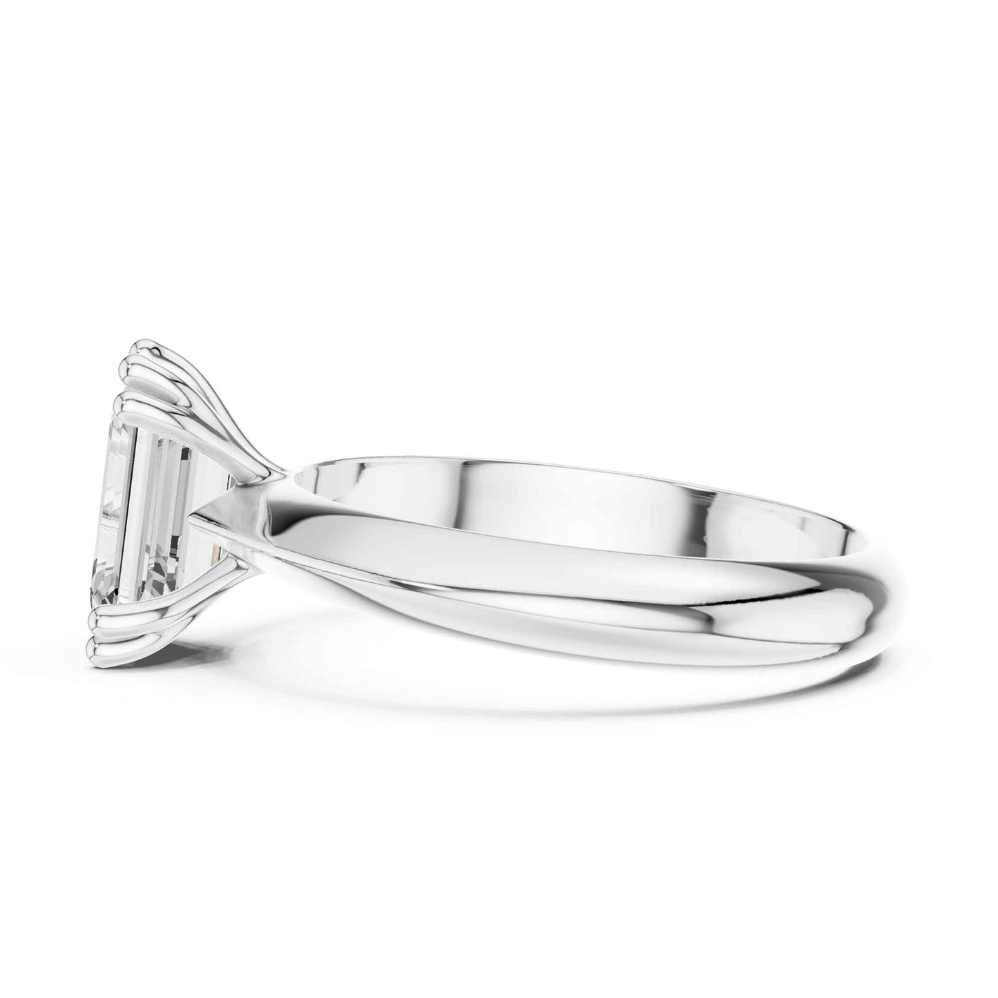 1.5 Carat Emerald-Cut Diamond Solitaire Engagement Ring