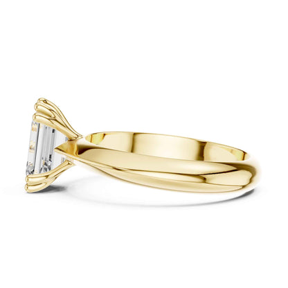 1.5 Carat Emerald-Cut Diamond Solitaire Engagement Ring