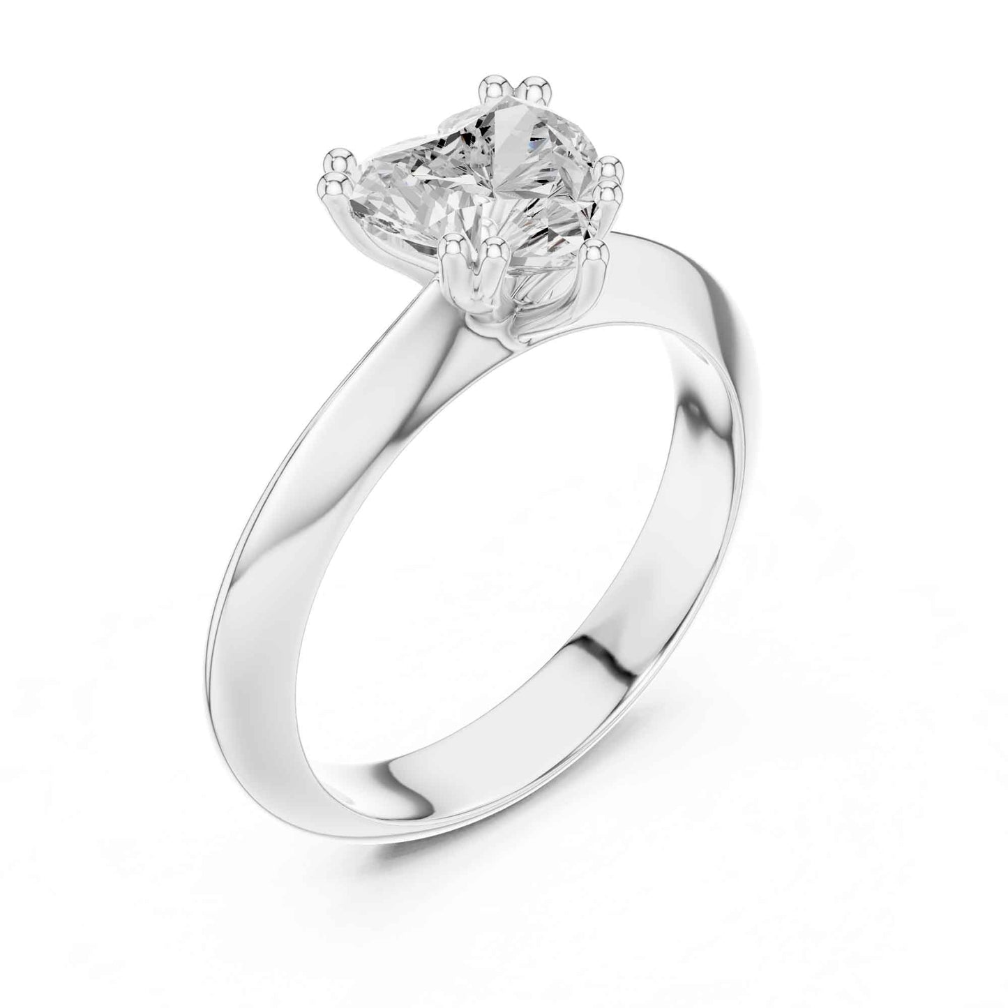 1.5 Carat Heart-Shaped Diamond Solitaire Engagement Ring