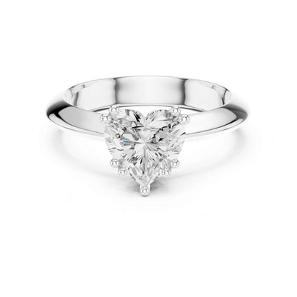 1.5 Carat Heart-Shaped Diamond Solitaire Engagement Ring