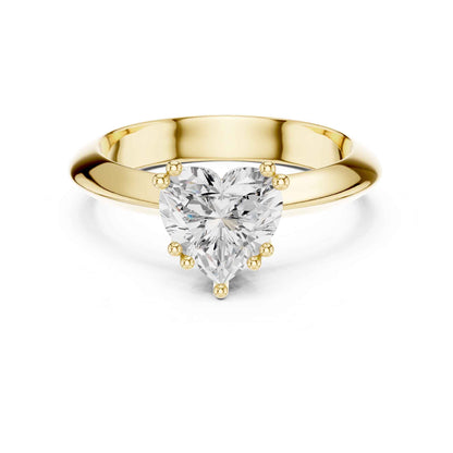1.5 Carat Heart-Shaped Diamond Solitaire Engagement Ring