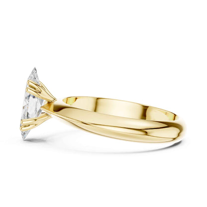 1.5 Carat Marquise Cut Diamond Solitaire Ring