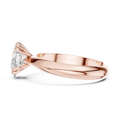 1.5 Carat Premium Pear Cut Diamond Bridal Solitaire Ring
