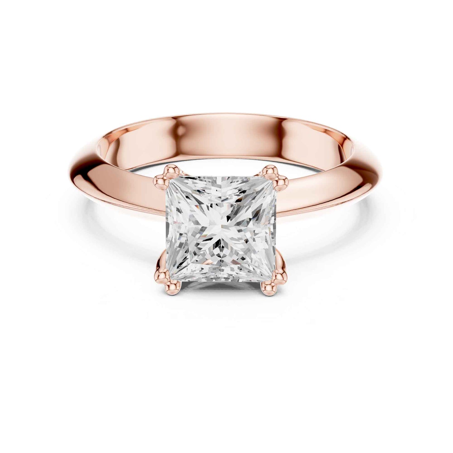 1.5 Carat Timeless Princess Cut Diamond Ring with Minimal Design
