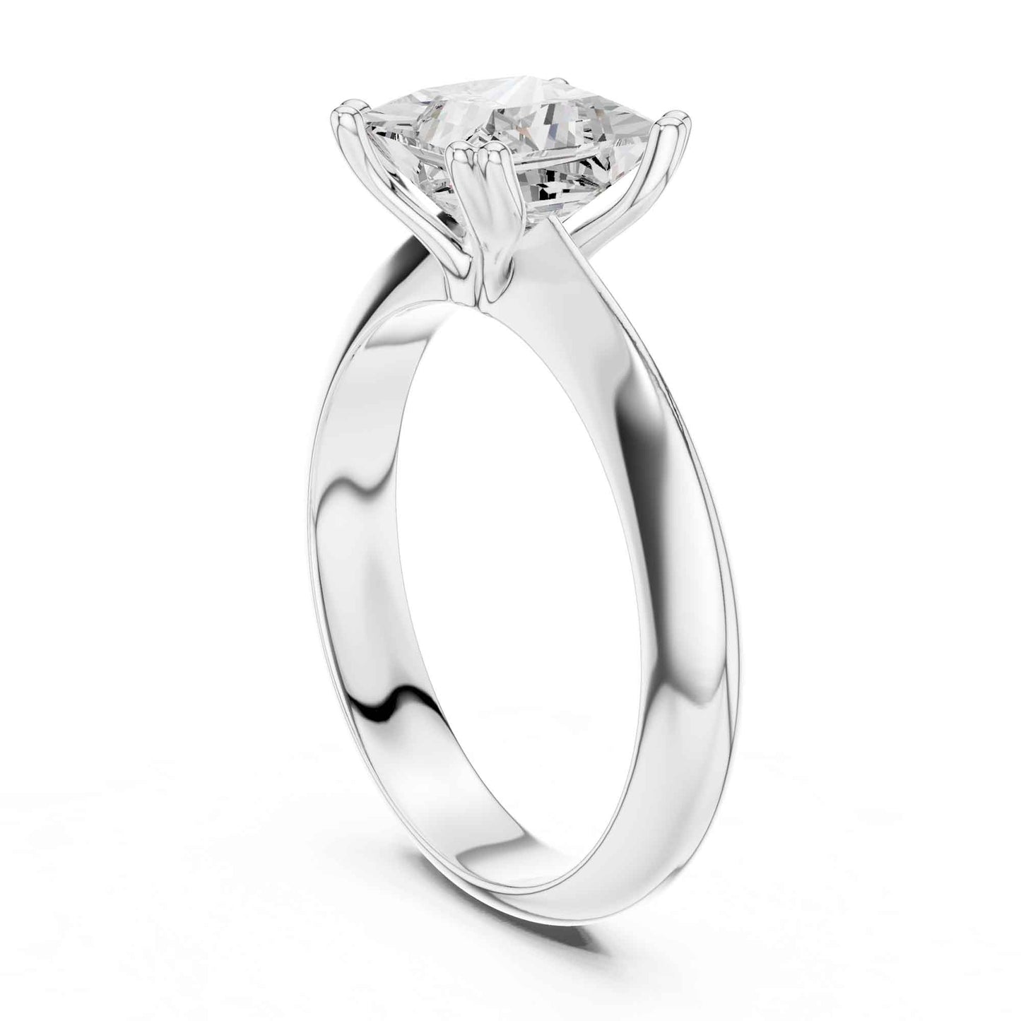 1.5 Carat Timeless Princess Cut Diamond Ring with Minimal Design
