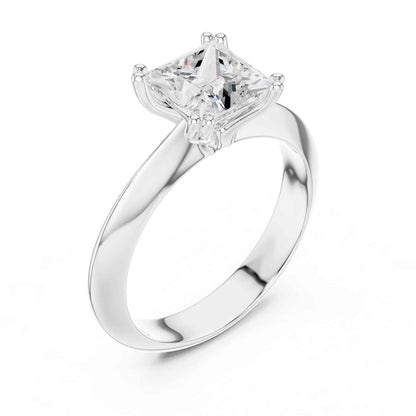 1.5 Carat Timeless Princess Cut Diamond Ring with Minimal Design