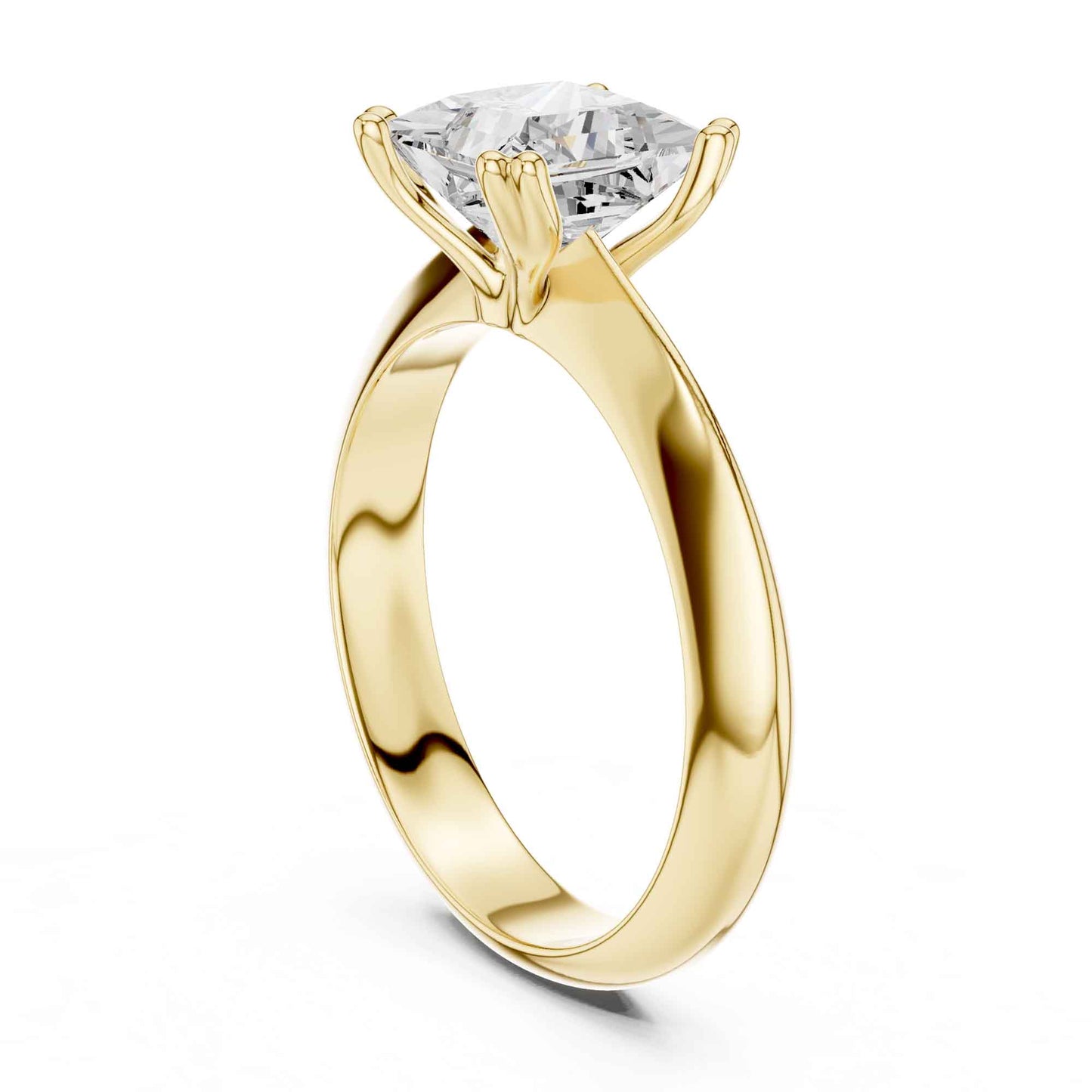 1.5 Carat Timeless Princess Cut Diamond Ring with Minimal Design