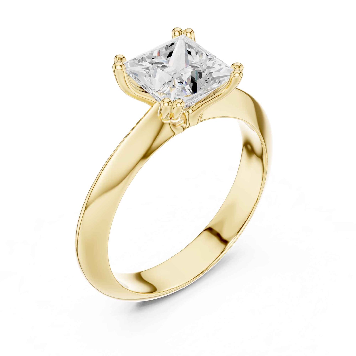 1.5 Carat Timeless Princess Cut Diamond Ring with Minimal Design