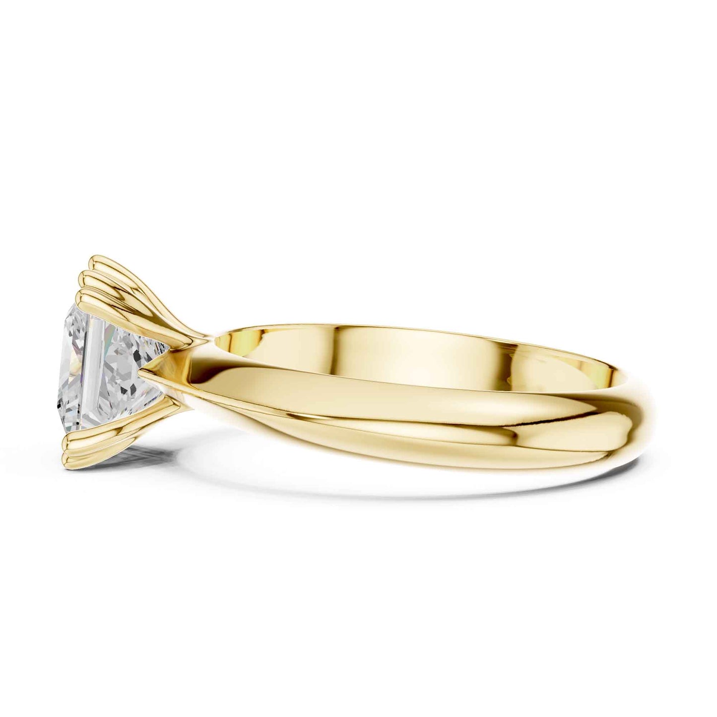 1.5 Carat Timeless Princess Cut Diamond Ring with Minimal Design