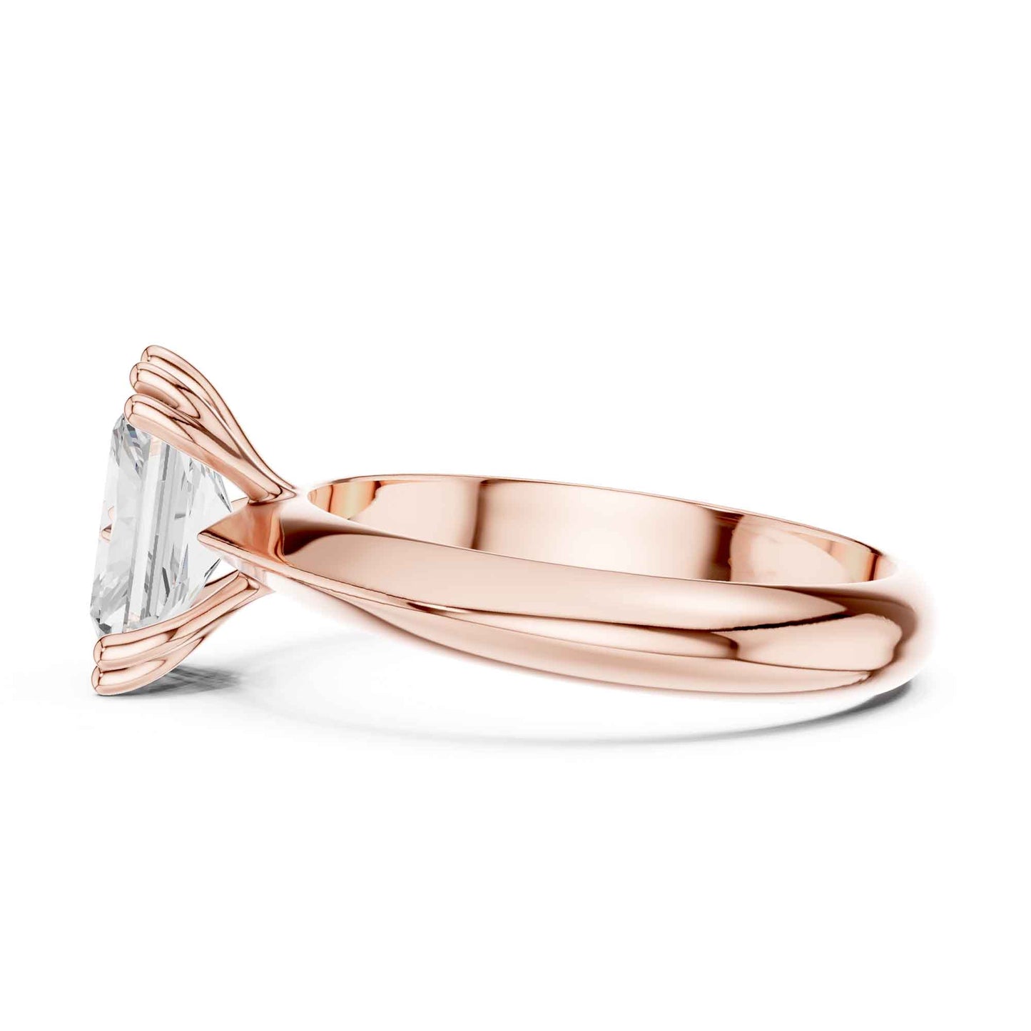1.5 Carat Classic Radiant Shape Diamond Engagement Solitaire Ring