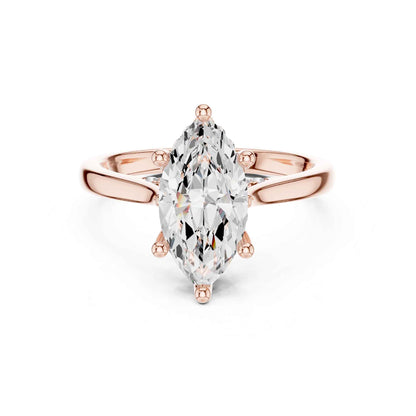 2 Carat Timeless Marquise Cut Lab Grown Diamond Ring for Engagement