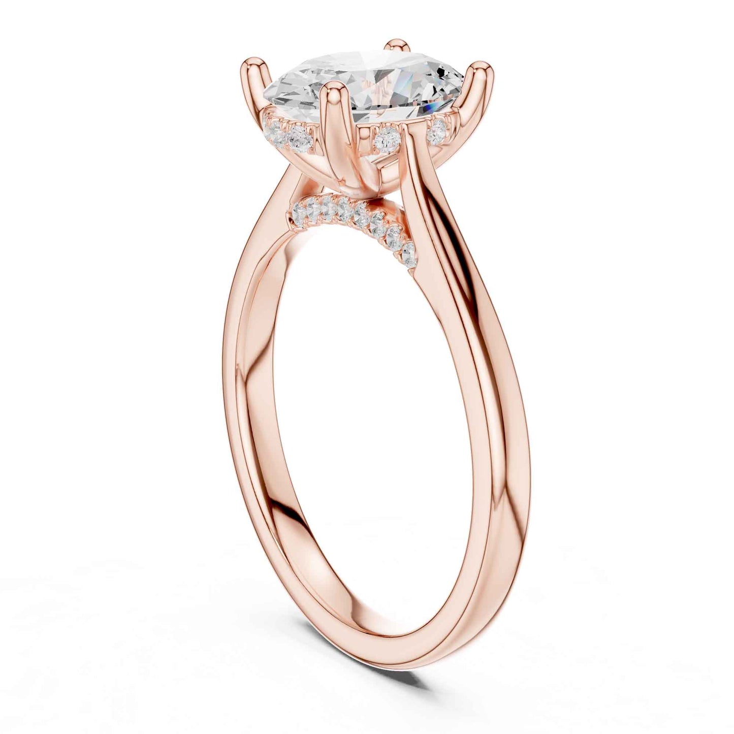2 Carat Classic Oval Cut Lab Grown Diamond Engagement Ring