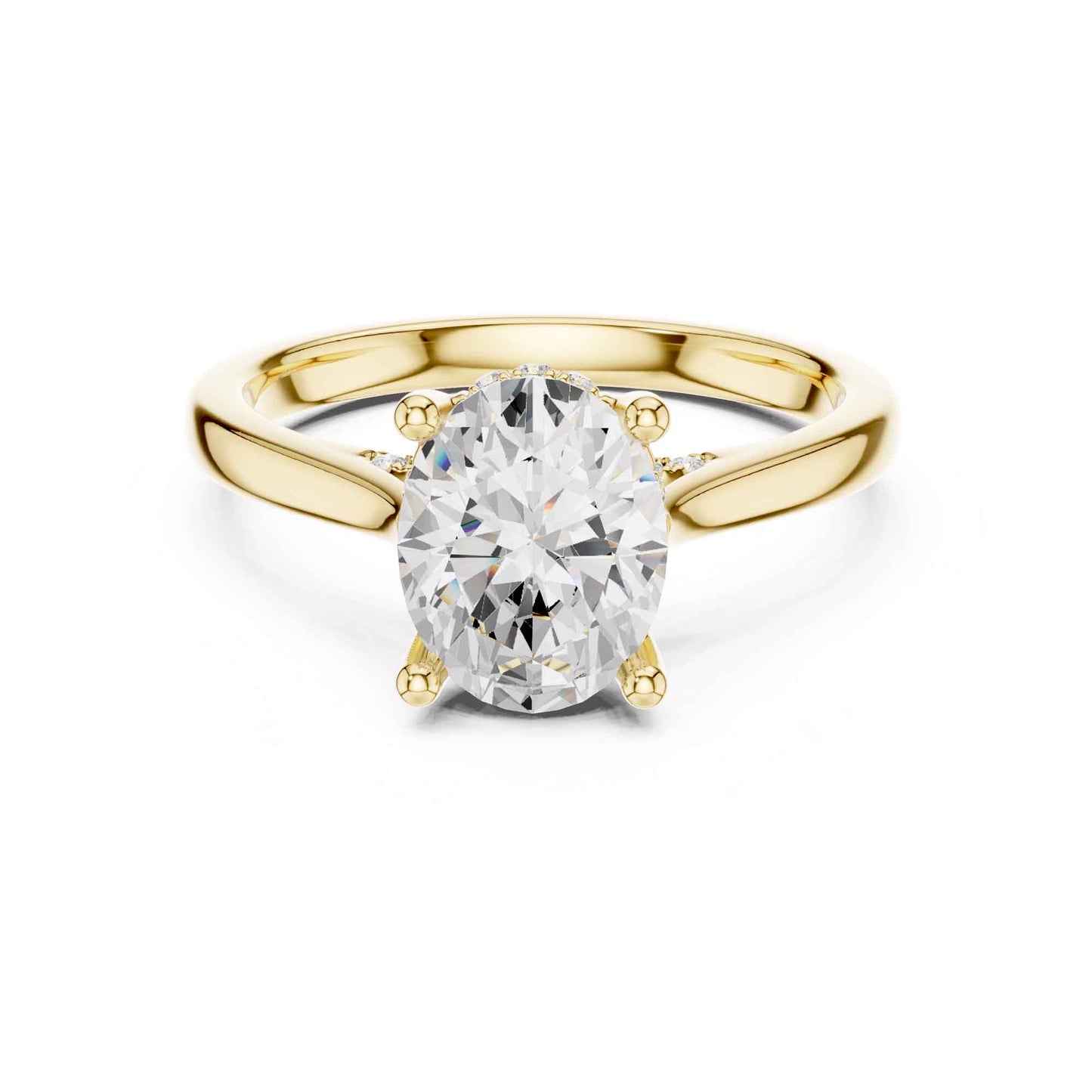 2 Carat Classic Oval Cut Lab Grown Diamond Engagement Ring