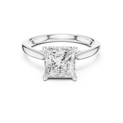2 Carat Classic Princess Cut Lab Grown Diamond Engagement Ring