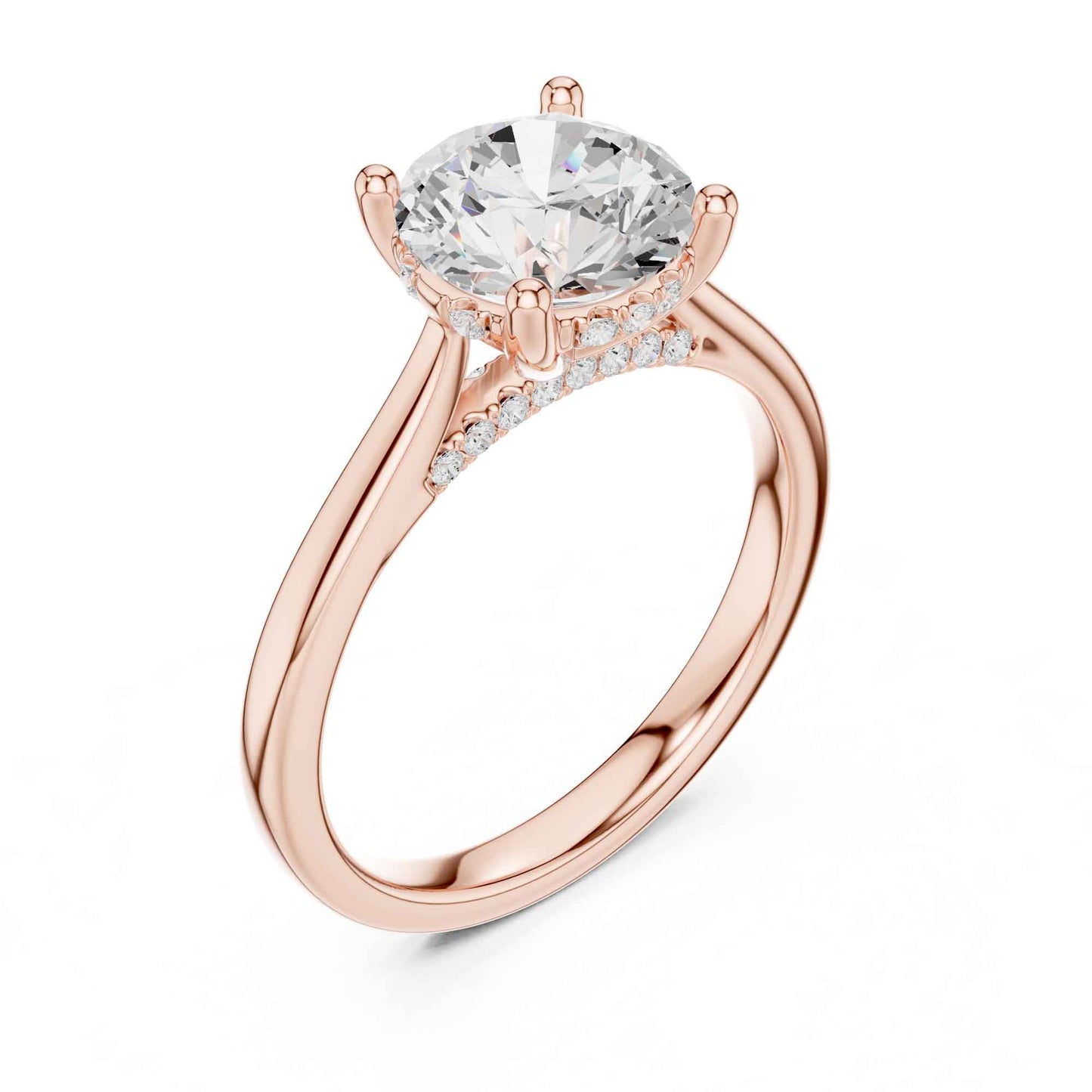 2 Carat Round Brilliant Lab Grown Diamond Engagement Ring