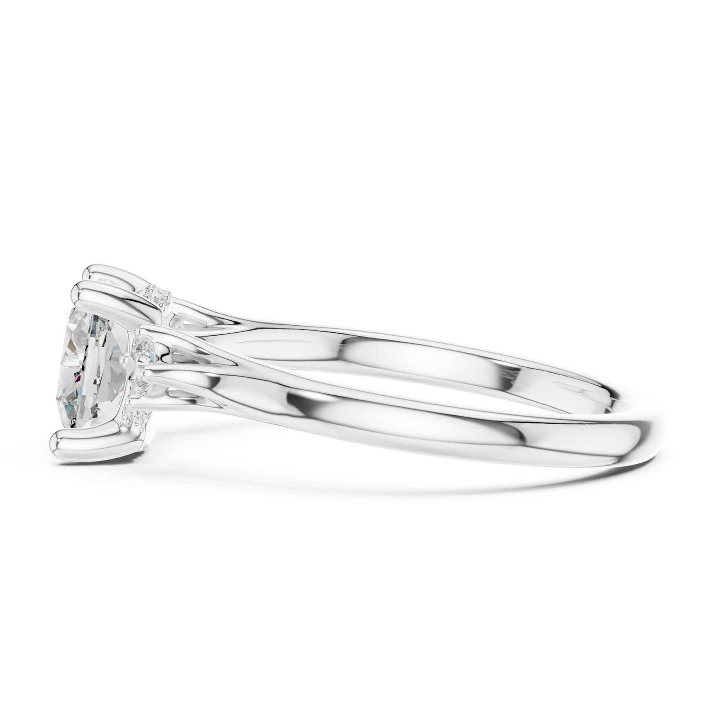 2 Carat Timeless Cushion Cut Lab Grown Diamond Engagement Ring