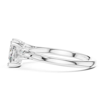 2 Carat Timeless Cushion Cut Lab Grown Diamond Engagement Ring
