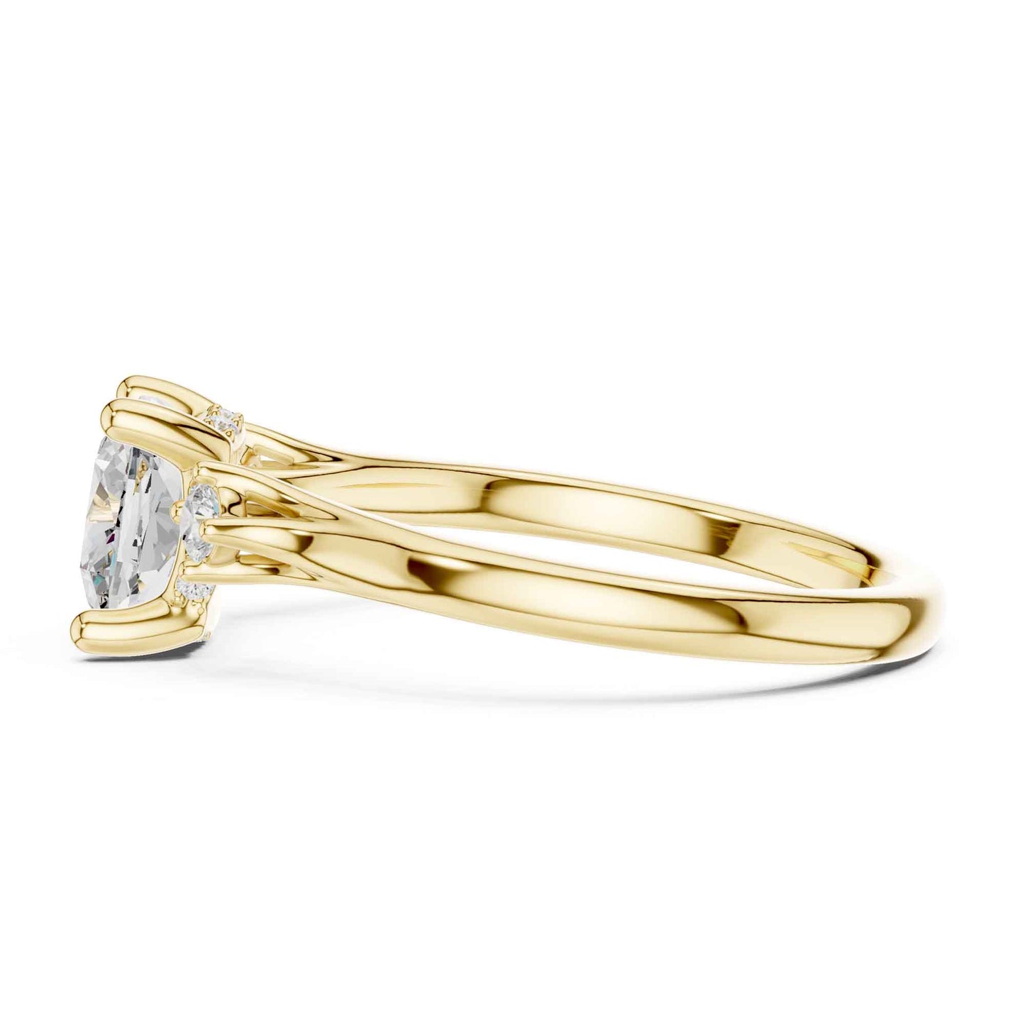 2 Carat Timeless Cushion Cut Lab Grown Diamond Engagement Ring