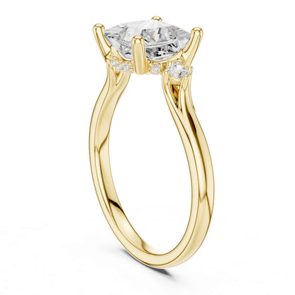 2 Carat Princess Cut Lab Grown Diamond Solitaire Engagement Ring