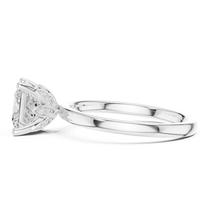 2 Carat Princess Cut Lab Grown Diamond Solitaire Engagement Ring