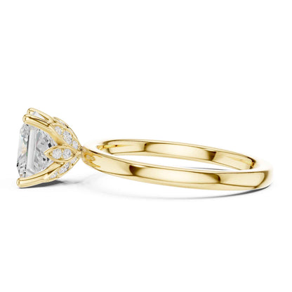 2 Carat Princess Cut Lab Grown Diamond Solitaire Engagement Ring