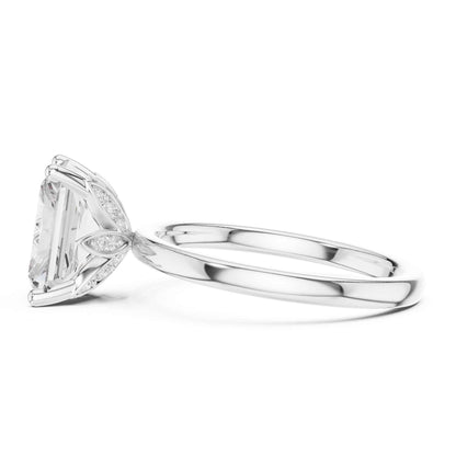 2 Carat Classic Radiant Cut Diamond Solitaire Engagement Ring