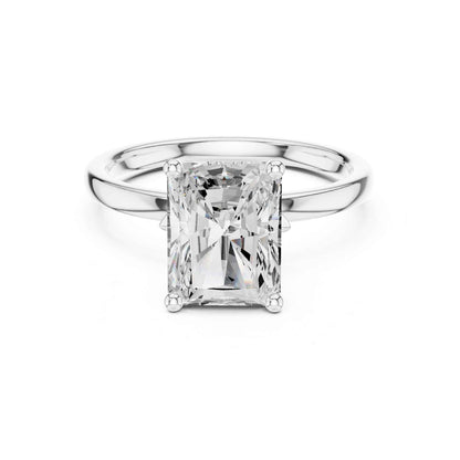 2 Carat Classic Radiant Cut Diamond Solitaire Engagement Ring