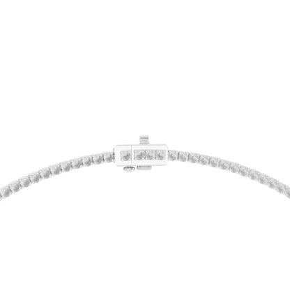 Eternal Glow Lab Grown Diamond Tennis Necklace with Pear Drop