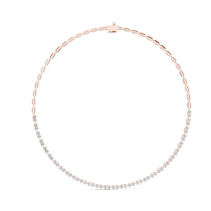 Luxe Line Emerald Lab Grown Diamond Collar Tennis Necklace