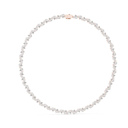 Seraphina Pear & Round Cut Lab Grown Diamond Necklace