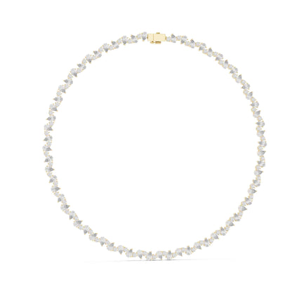 Seraphina Pear & Round Cut Lab Grown Diamond Necklace