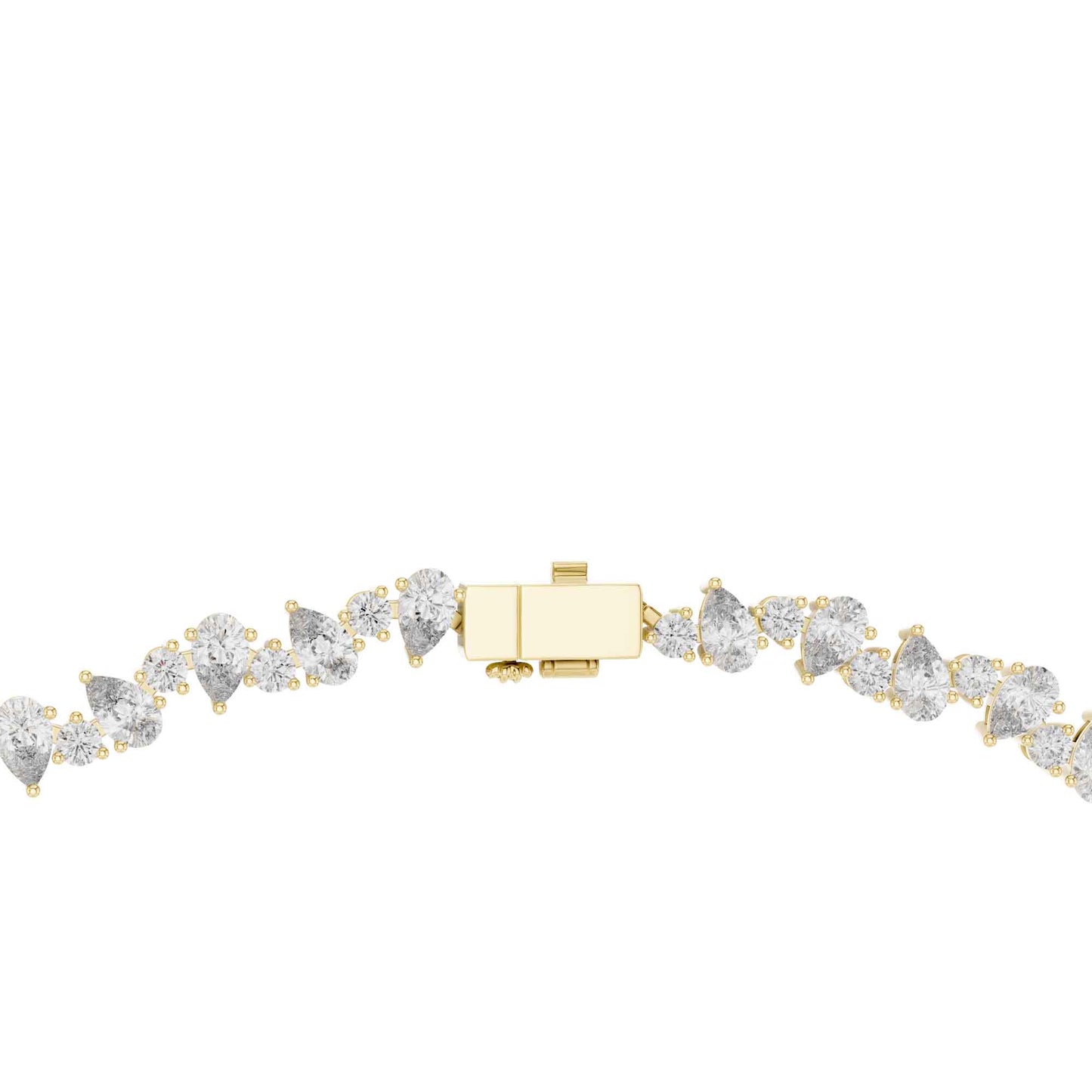 Seraphina Pear & Round Cut Lab Grown Diamond Necklace