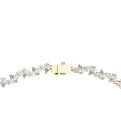 Seraphina Pear & Round Cut Lab Grown Diamond Necklace
